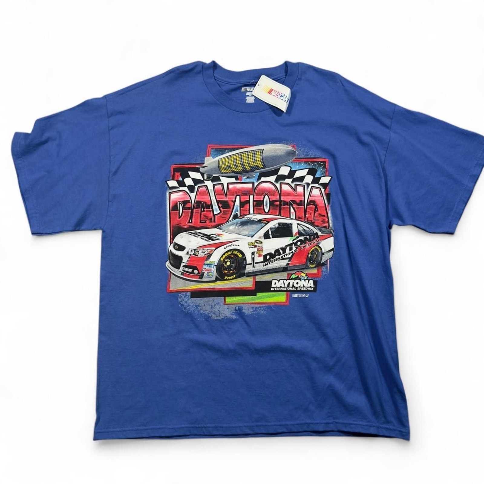 Nascar Daytona International Speedway TShirt Mens 2xl Blue Racing Tee